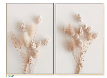 Quadro flores secas