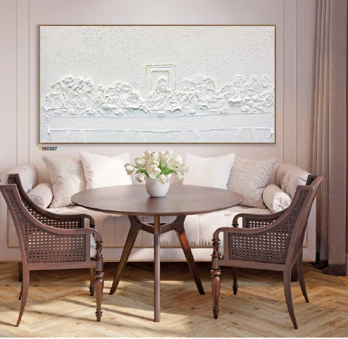 Quadro Santa Ceia pintura Leart